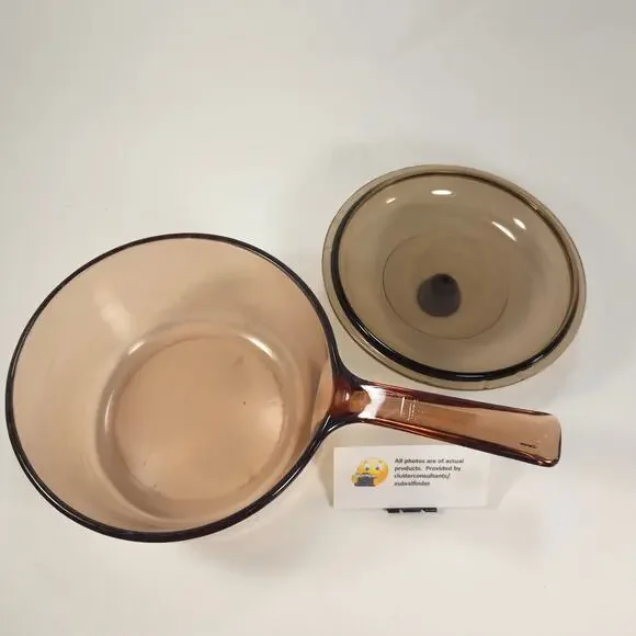 Corning Ware Vision Amber Bundle 1.5L Saucepan .5L Saucepan - Picture 3 of 9